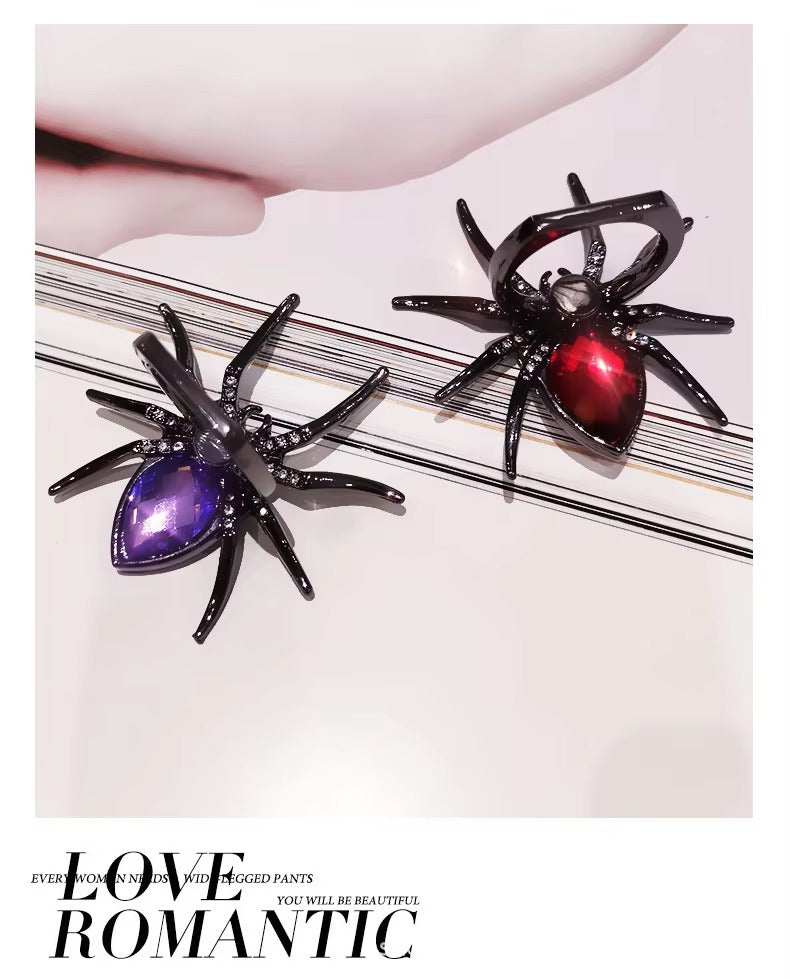 Luxury, Diamond Shiny Gems, Metal Phone Ring Holder – Rotatable, 360° Grip Stand Mount for Apple iPhone