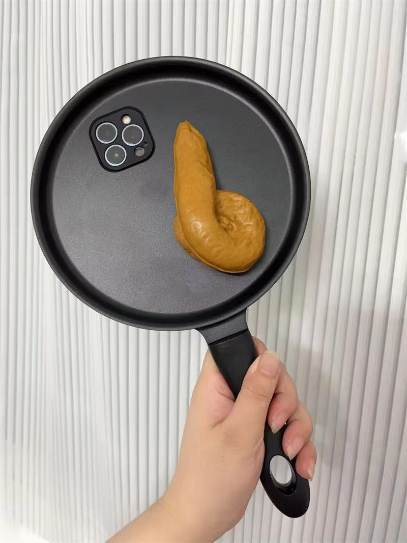 Premium Apple iPhone Case, MagSafe Compatible, Camera Lens and Screen Protection, Ultra Thin, Shockproof, Magnetic, Full All Around Protection, 3D Frying Pan Silicone Cover