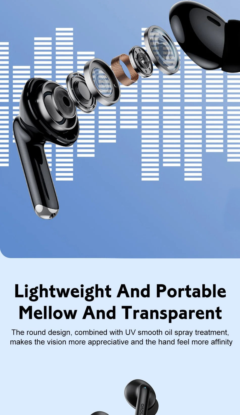 High Quality Bluetooth 5.3 Wireless Earbuds for iPhone – Binaural Sport Headphones with Secure Fit, Clear Mic