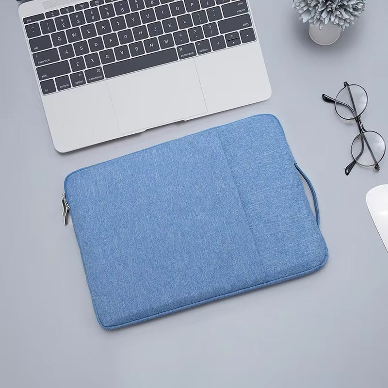 High-Quality Denim Laptop Sleeve for MacBook Air M1, M2, 12, 13.3, 14, 15 – Inner Protective Bag for MacBook Pro