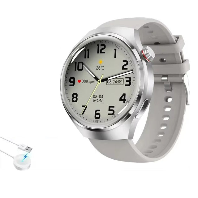 Premium AMOLED GPS Smart Watch – 1.46" HD Display, Bluetooth Calling, Fitness Tracker, IP68 Waterproof, Heart Rate & Sleep Monitor, NFC, Wireless Charging