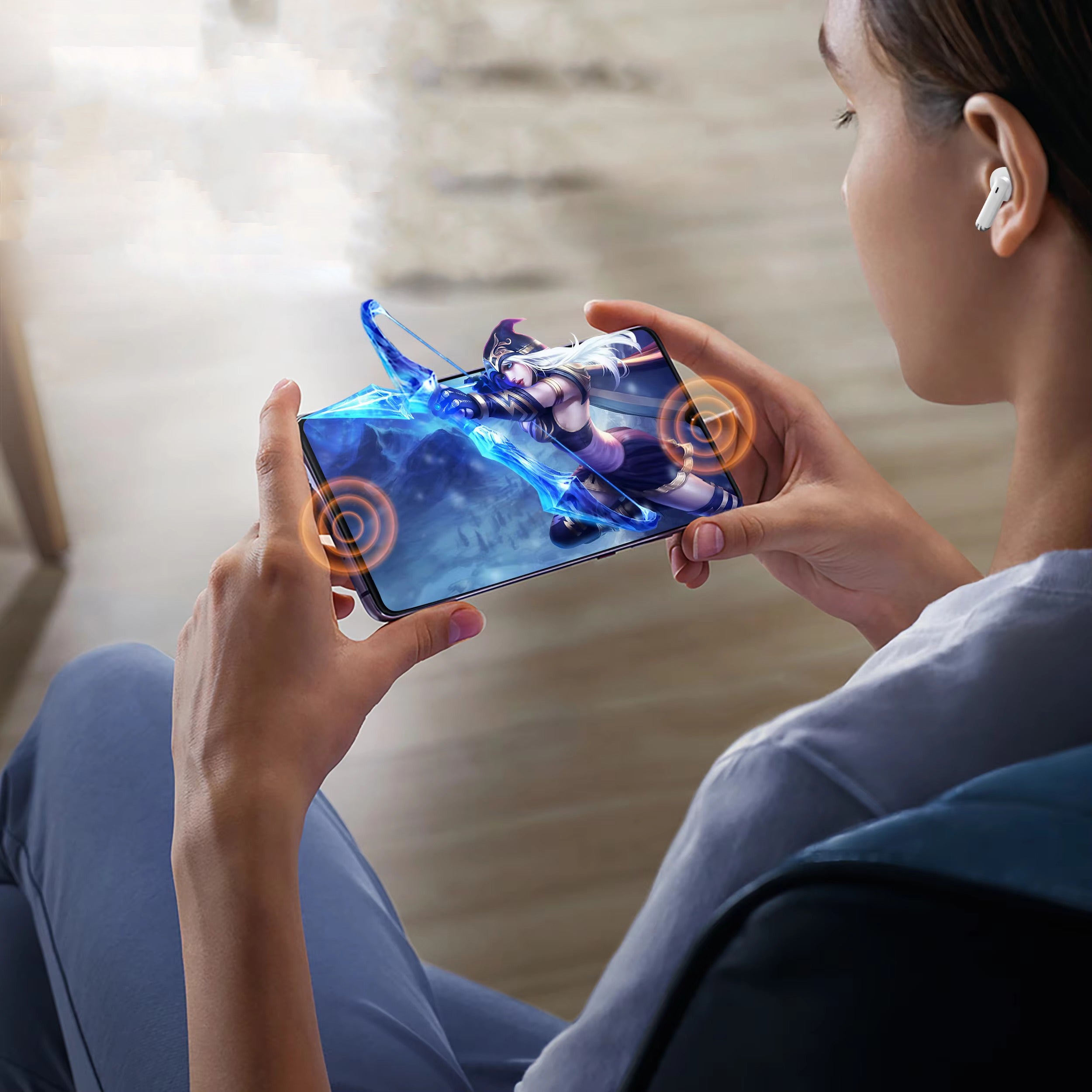 High Quality, TWS Bluetooth 5.3 Earbuds, Waterproof, Gaming Headphones with HD Microphone, 13mm Drivers, for Apple iPhone