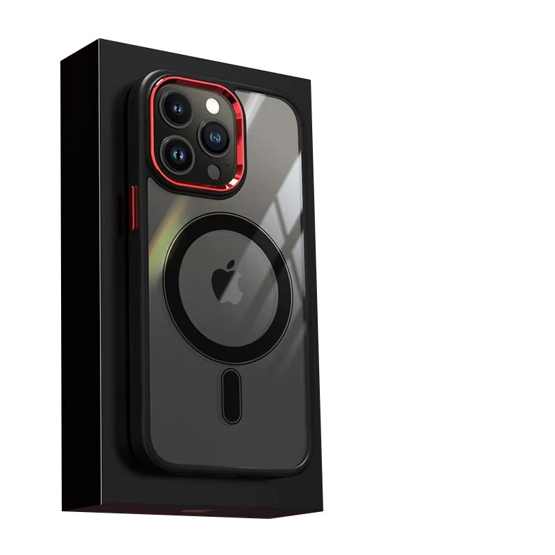 Luxury Apple iPhone Case Camera Lens & Screen Protection, Ultra Thin Shockproof Magnetic Full All Around Protection Cover 
