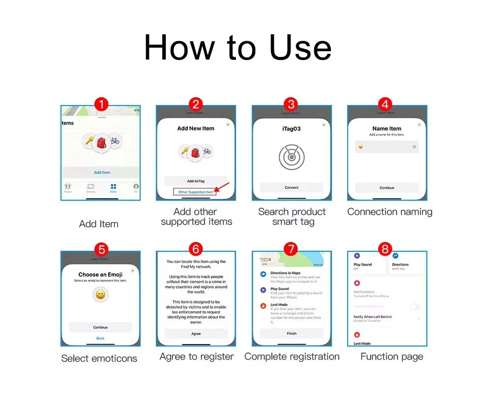 High Quality Bluetooth Smart Tracker – Mini GPS Tag with Keychain Ring, Anti-Lost Finder for Keys Works with iOS Devices