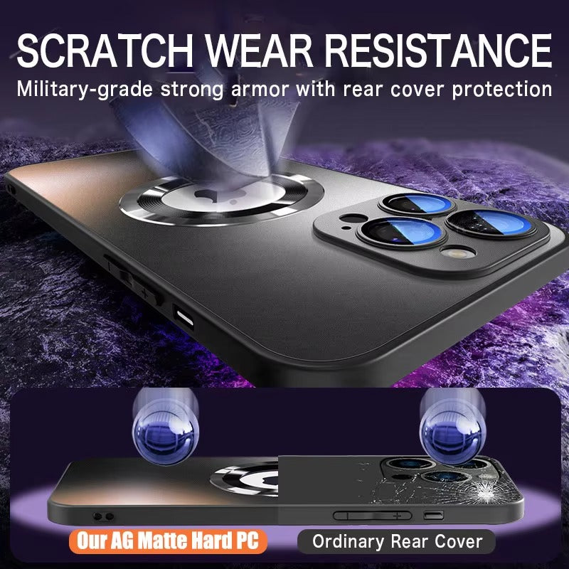 Premium Apple iPhone Case Camera Lens & Screen Protection, Ultra Thin Shockproof Magnetic Full All Around Protection Cover 