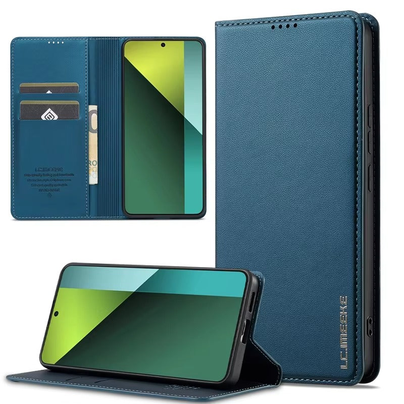 Luxury Apple iPhone Case, MagSafe Compatible, Camera Lens and Screen Protection, Ultra Thin, Shockproof, Magnetic, Full All Around Protection, Leather Flip Magnetic Cover