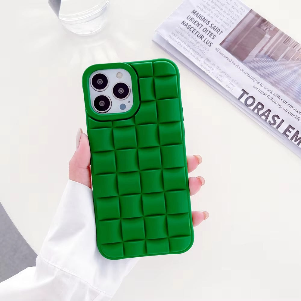 Premium Apple iPhone Case, MagSafe Compatible, Camera Lens & Screen Protection, Ultra Thin, Shockproof, Magnetic Full All Around Cover – 3D Weave Soft Liquid Silicone Case with Shockproof Back Shell Design