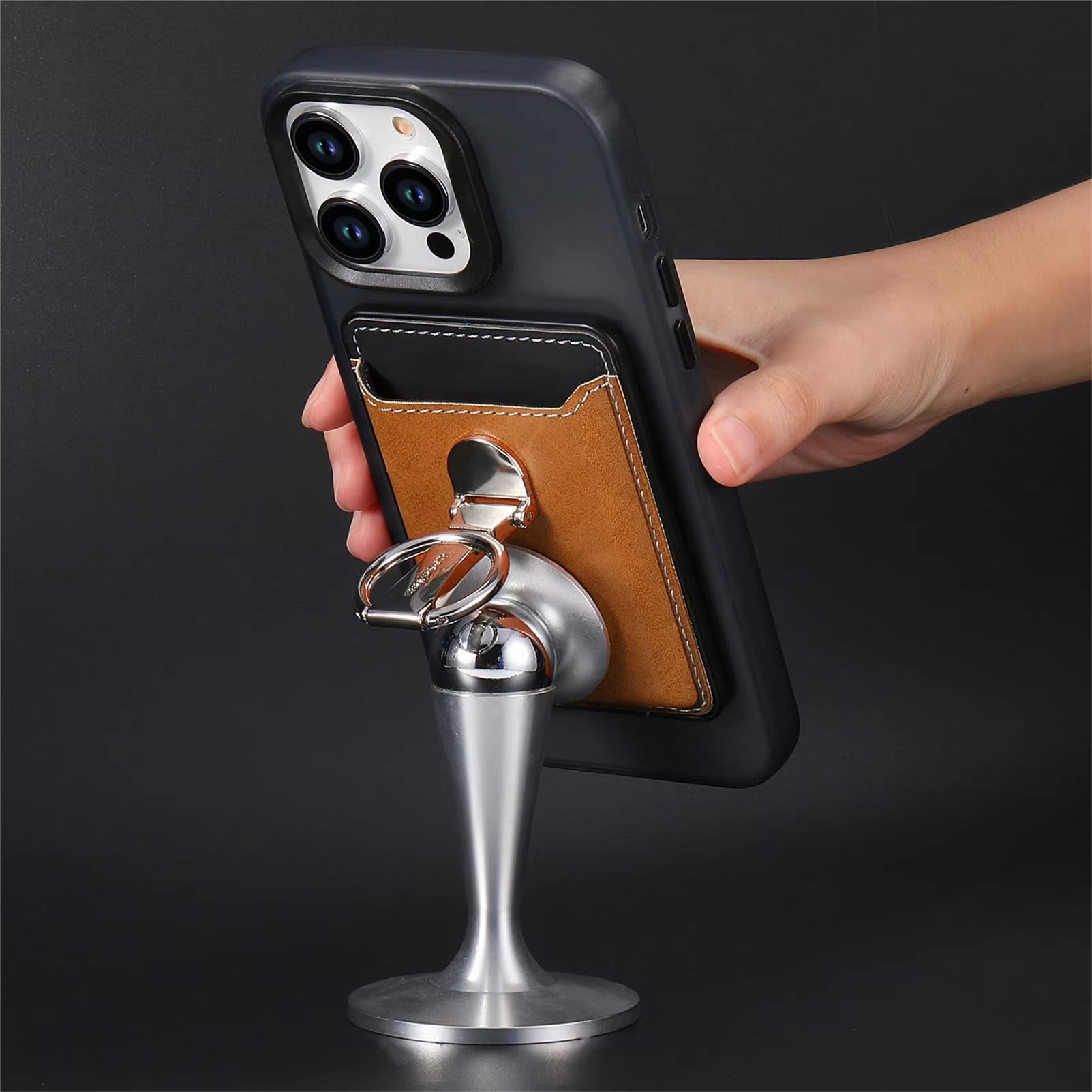 Premium Magnetic Wallet Case for Apple MagSafe – Strong Attraction, Multiple Card Slots, Stand Function for Smartphones