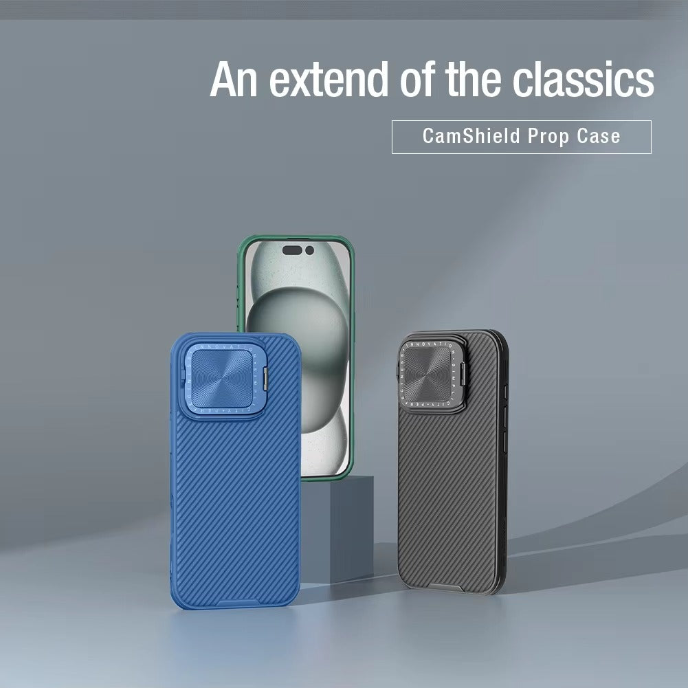 Premium Apple iPhone Case  Ultra Thin Shockproof Magnetic Full All Around Protection Cover with Slide Camera Stand Bracket