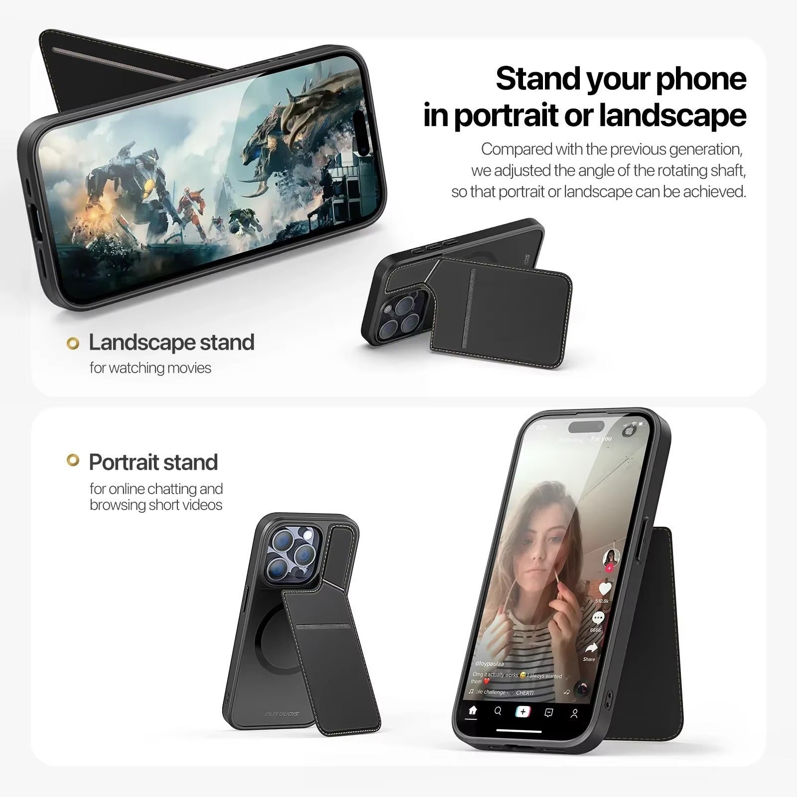 Luxury Apple iPhone Case, MagSafe Compatible, Camera Lens and Screen Protection, Ultra Thin, Shockproof, Magnetic, Full All Around Protection, PU Leather Wallet Cover