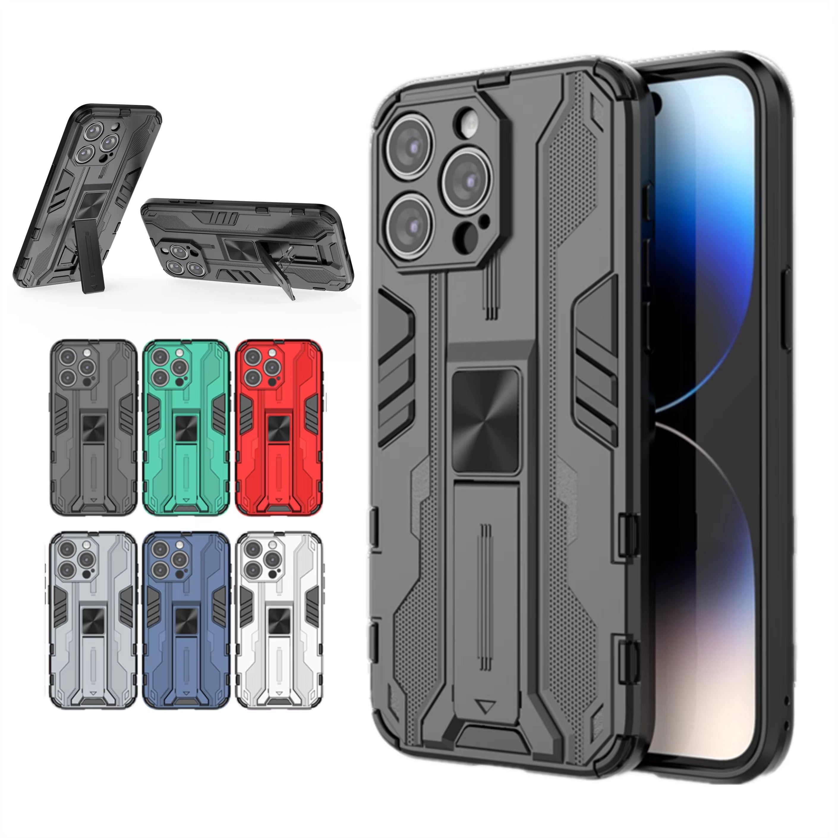 Robust Apple iPhone Case, MagSafe Compatible, Camera Lens and Screen Protection, Ultra Thin, Shockproof, Magnetic, Full All Around Protection, Armor Magnetic Holder Cover