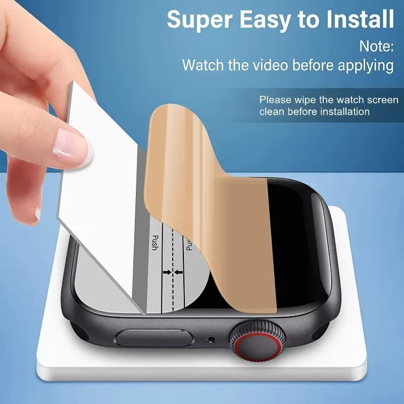 Premium HD Screen Protector for Apple Watch – Full Coverage Scratch-Resistant Film Guard, Easy Install 