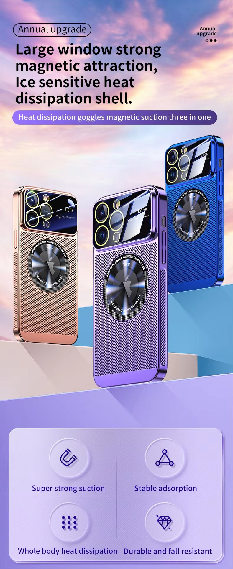 Robust Apple iPhone Case, MagSafe Compatible, Camera Lens Protection, Screen Protection, Ultra Thin