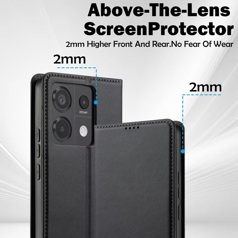 Luxury Apple iPhone Case, MagSafe Compatible, Camera Lens and Screen Protection, Ultra Thin, Shockproof, Magnetic, Full All Around Protection, Leather Flip Magnetic Cover