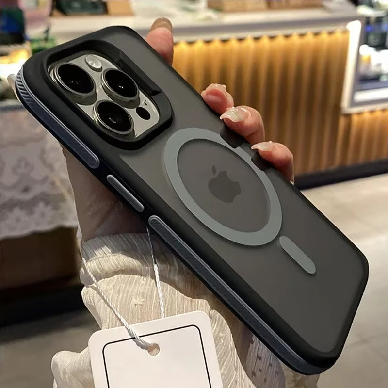 Luxury Apple iPhone Case Camera Lens & Screen Protection, Ultra Thin Shockproof Magnetic Full All Around Protection Cover 