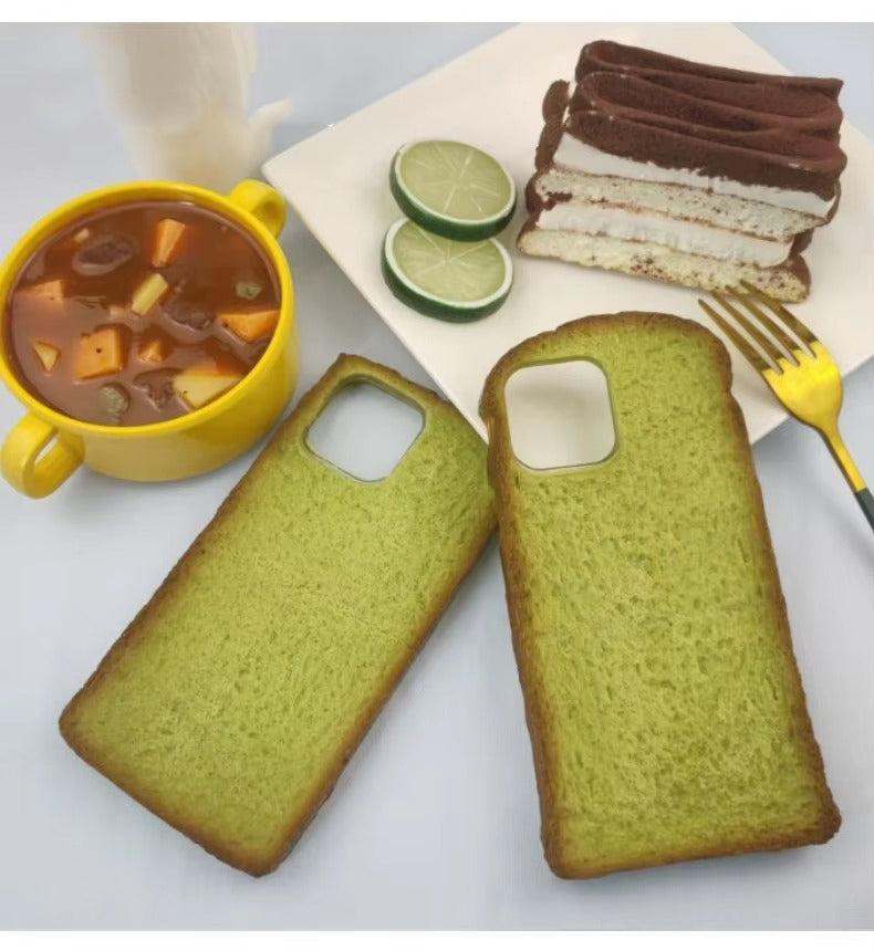 Premium Apple iPhone Case, MagSafe Compatible, Camera Lens and Screen Protection, Ultra Thin, Shockproof, Magnetic, Full All Around Protection, 3D Toast Bread Soft Cover