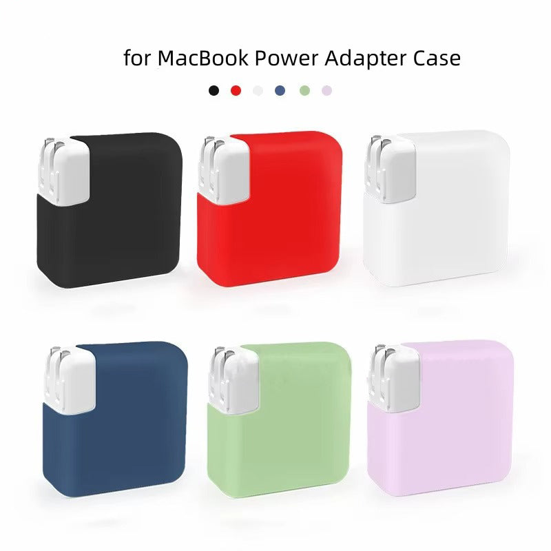 Premium Silicone Charger Case for MacBook Power Adapter – Soft Protective Cover for 140W, 96W, 87W, 85W, 67W, 61W, 60W, 45W, 35W, 30W, 29W USB-C Bricks