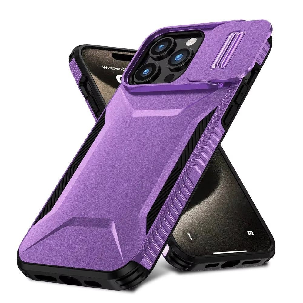 Robust Apple iPhone Case MagSafe Compatible, Camera Lens & Screen Protection, Cover with Slide Lens Armor Shell