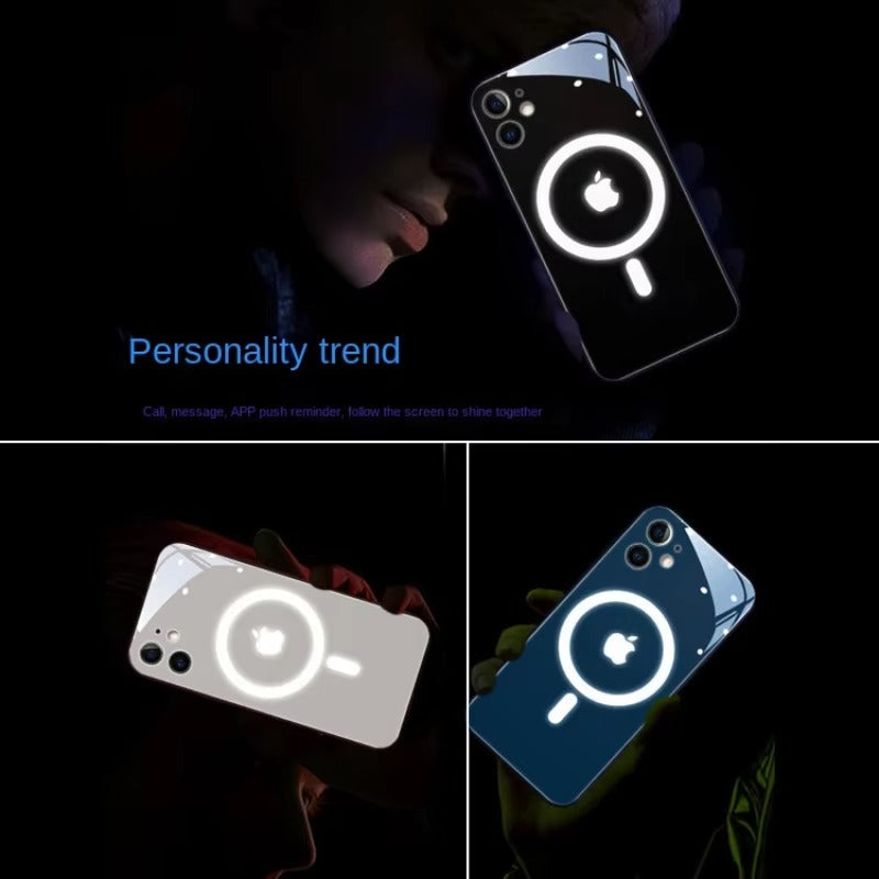 Premium Apple iPhone Case, MagSafe Compatible, Camera Lens and Screen Protection, Ultra Thin, Shockproof, Magnetic, Full All Around Protection, Flash Call LED Cover