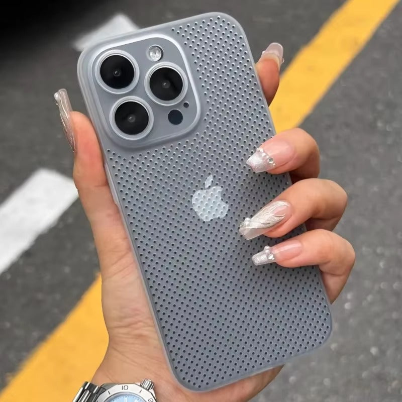 High Quality Apple iPhone Case, MagSafe Compatible, Camera Lens & Screen Protection, Ultra Thin, Shockproof, Magnetic Full All Around Cover – Breathable Cooling Case with Heat Dissipation & Plain Color PP Design