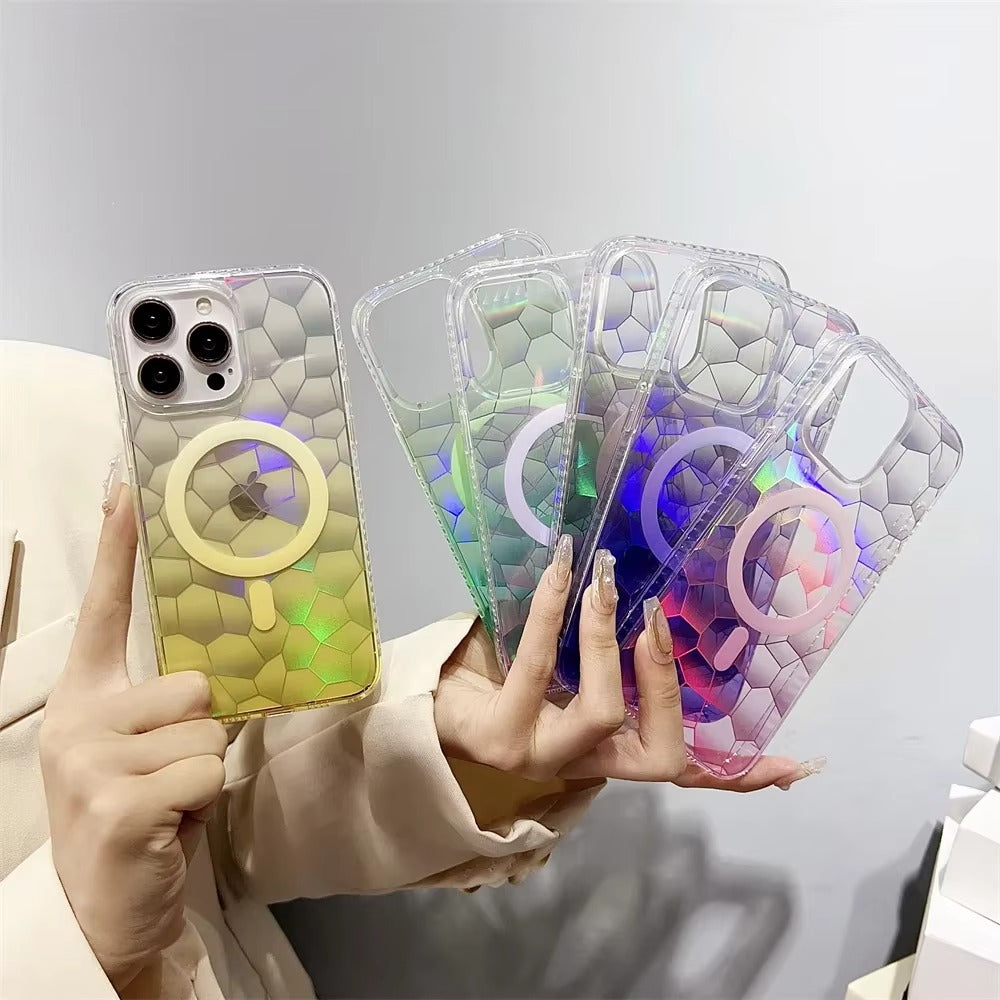 Luxury Apple iPhone Case Camera Lens & Screen Protection, Ultra Thin Shockproof Magnetic Full All Around Protection Cover 