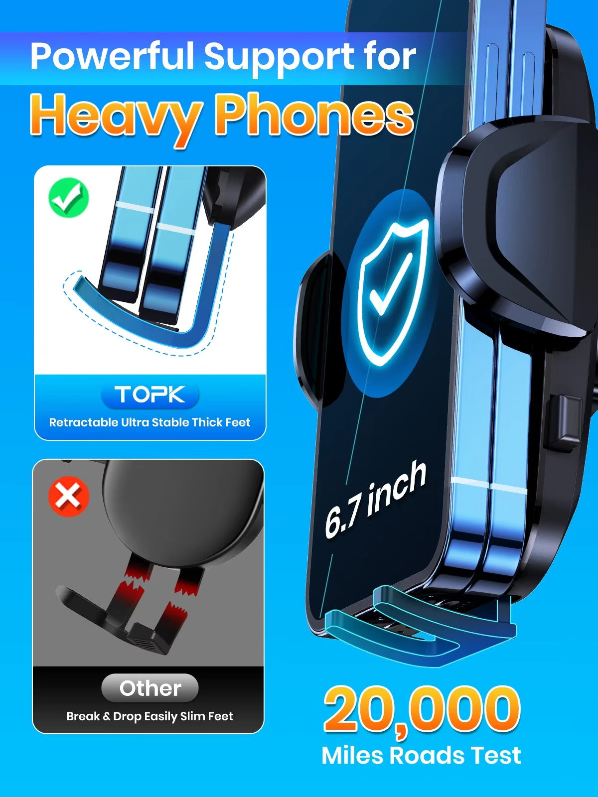High Quality Universal Car Phone Holder – 360° Rotating Vent Mount with Hook Clip,  Apple iPhone Devices