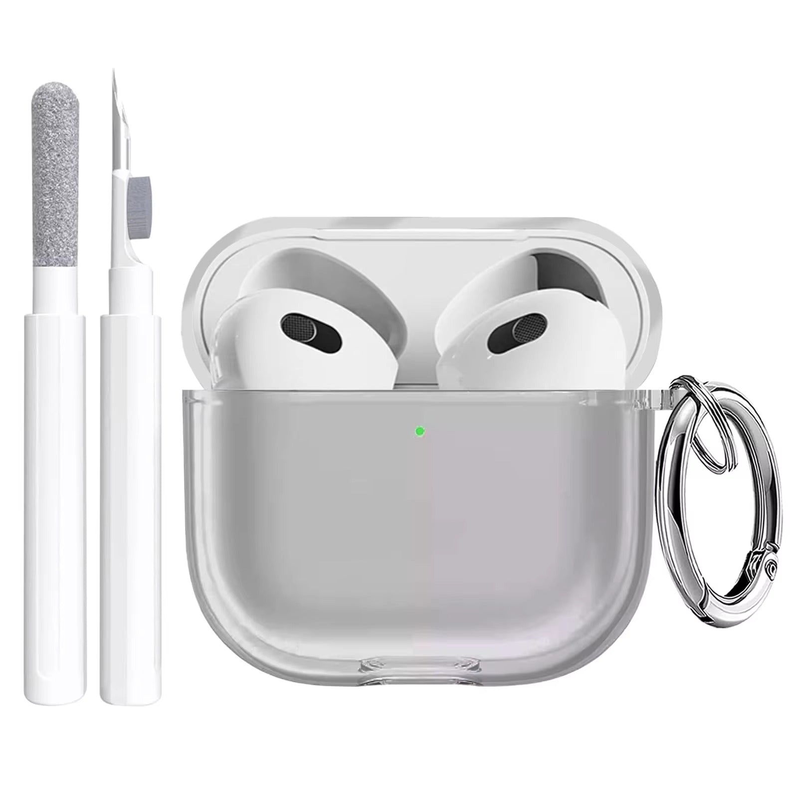 Clear Soft TPU Case with Lanyard for AirPods Pro 2, 4, 3, 2 – Lightweight Transparent Cover, Shockproof Earphone Accessories, Anti-Scratch Protective Funda