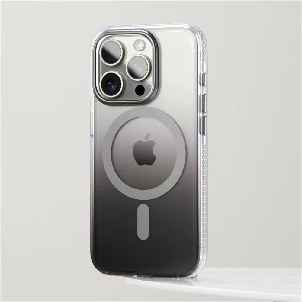 High Quality Apple iPhone Case MagSafe Compatible, Camera Lens & Screen Protection, Ultra Thin Shockproof Magnetic Full All Around Protection Cover with Gradient Bumper & Clear Shell