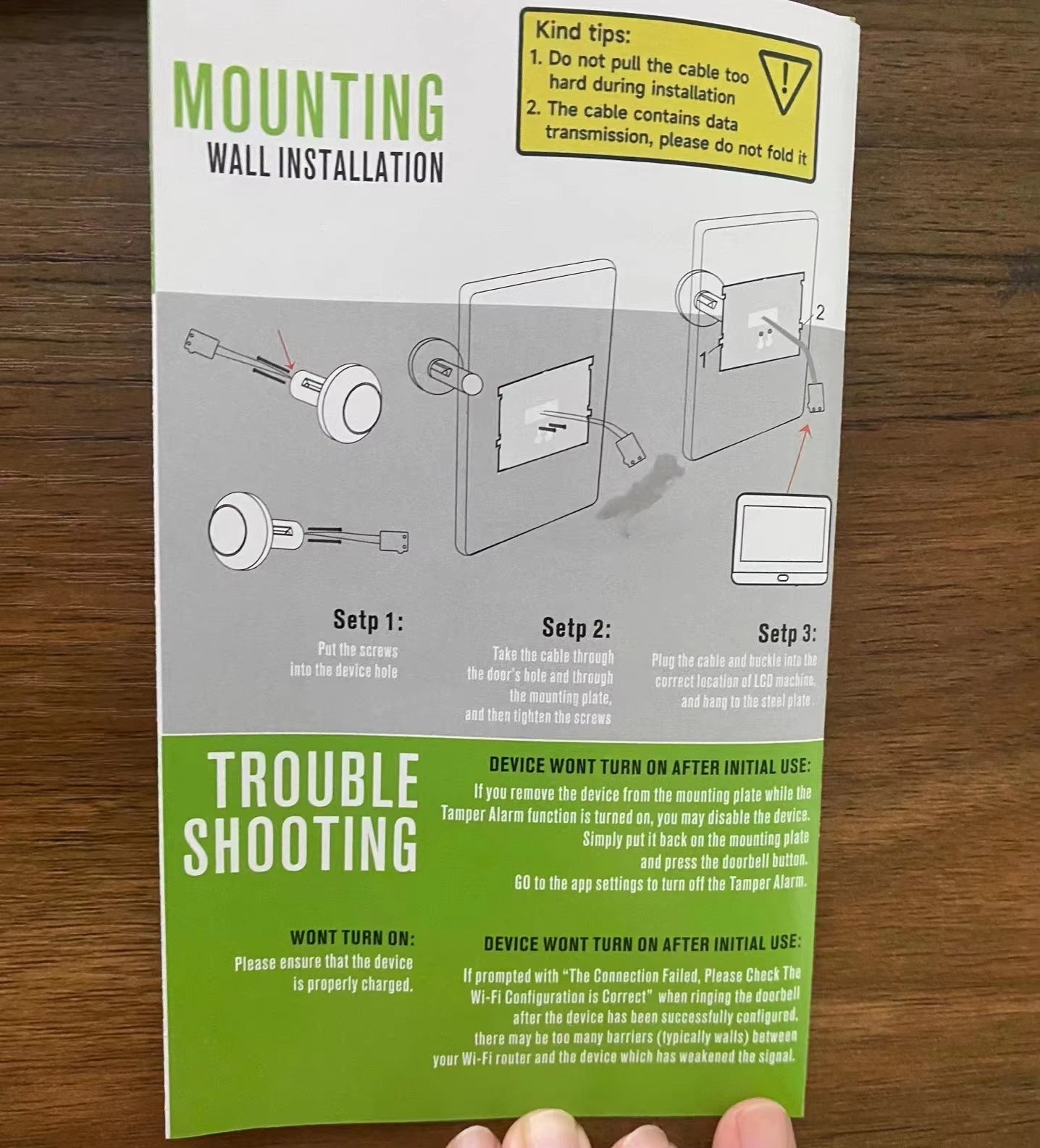 High Quality Smart Door Viewer for iPhone, 3MP WiFi Peephole Camera, Battery-Powered PIR Motion Sensor with 140° Wide Angle 