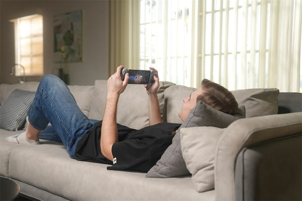 Premium Mobile Game Controller for iPhone, Hall Effect Joystick Gamepad, Wireless Stretchable Design for Apple Devices 