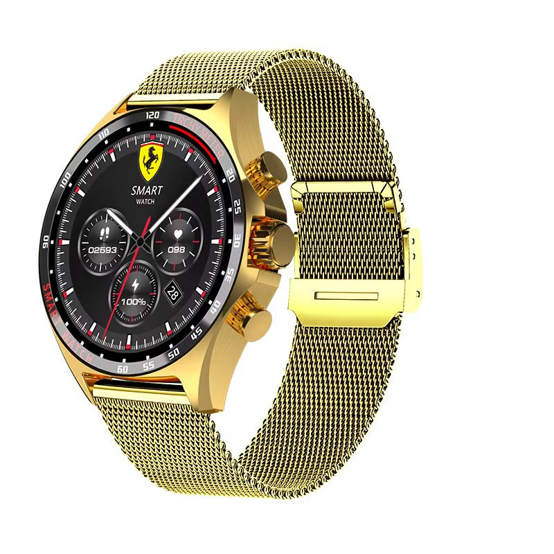 Robust Outdoor Smartwatch for iPhone – NFC Access Control, GPS Positioning, Compass, 400mAh Battery, IP68 Waterproof 