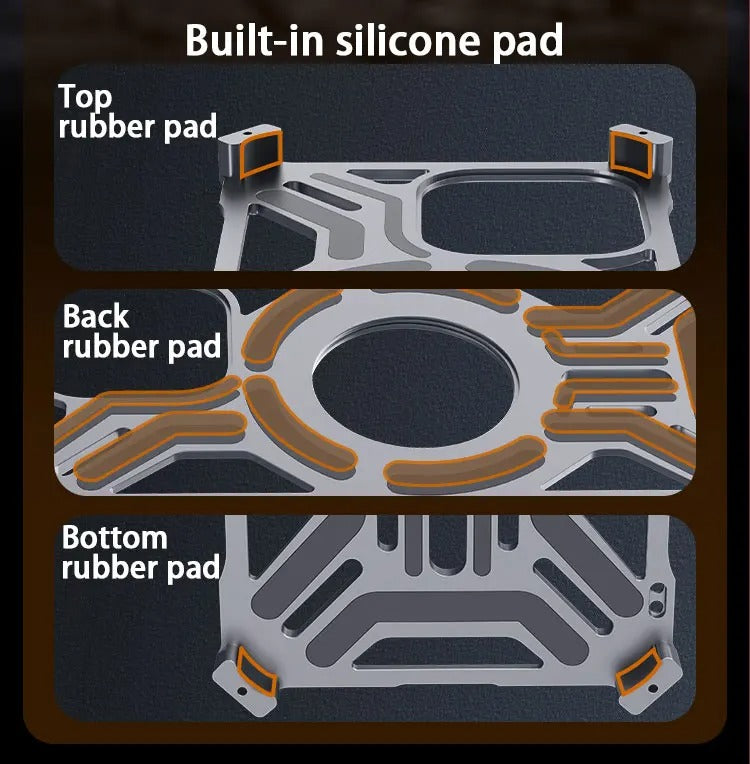 Luxury Apple iPhone Case, MagSafe Compatible, Camera Lens & Screen Protection, Ultra Thin, Shockproof, Magnetic Full All Around Cover – Magnetic Bracket Case with Fashion Aluminum Alloy Frame for Stylish Protection