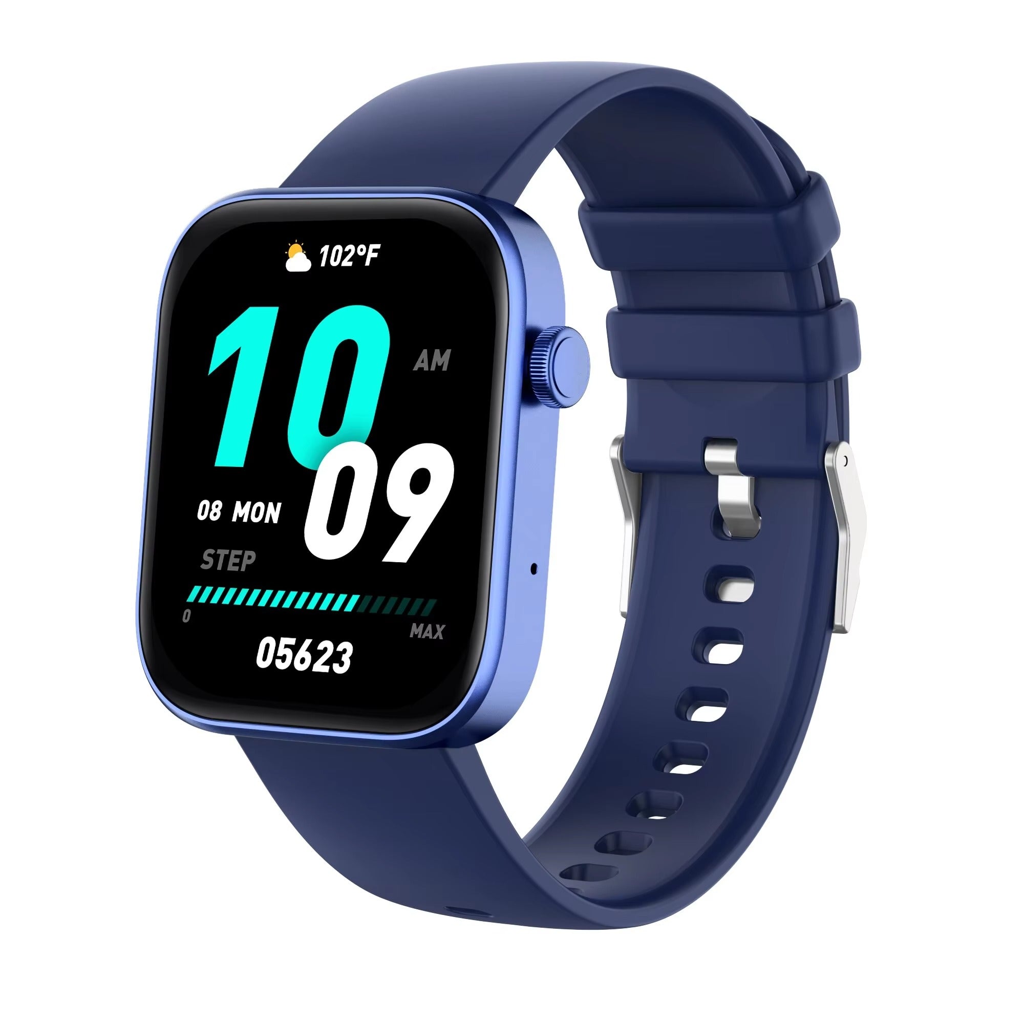 Premium Smartwatch with Bluetooth Calling, Health Monitoring Features, IP68 Waterproof Fitness Watch with Voice Assistant for iPhone Users