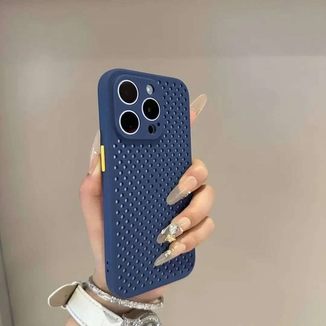 Luxury Apple iPhone Case, MagSafe Compatible, Camera Lens & Screen Protection, Ultra Thin, Shockproof, Magnetic Full All Around Cover – Hollow Soft Case with Heat Dissipation Design & Plain Color Ultra Thin Finish