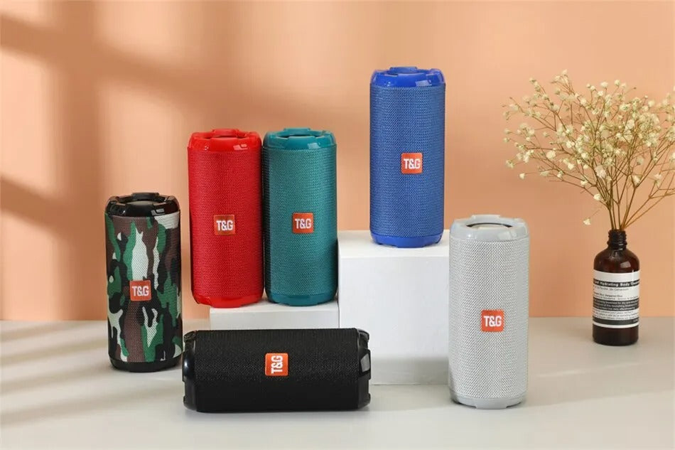 Premium Waterproof Bluetooth Speaker – Portable Wireless Sound Box with Subwoofer Bass, FM Radio, TF Card, USB, Hands-Free Calling, TWS Pairing