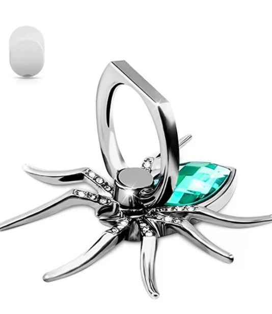 Luxury, Diamond Shiny Gems, Metal Phone Ring Holder – Rotatable, 360° Grip Stand Mount for Apple iPhone