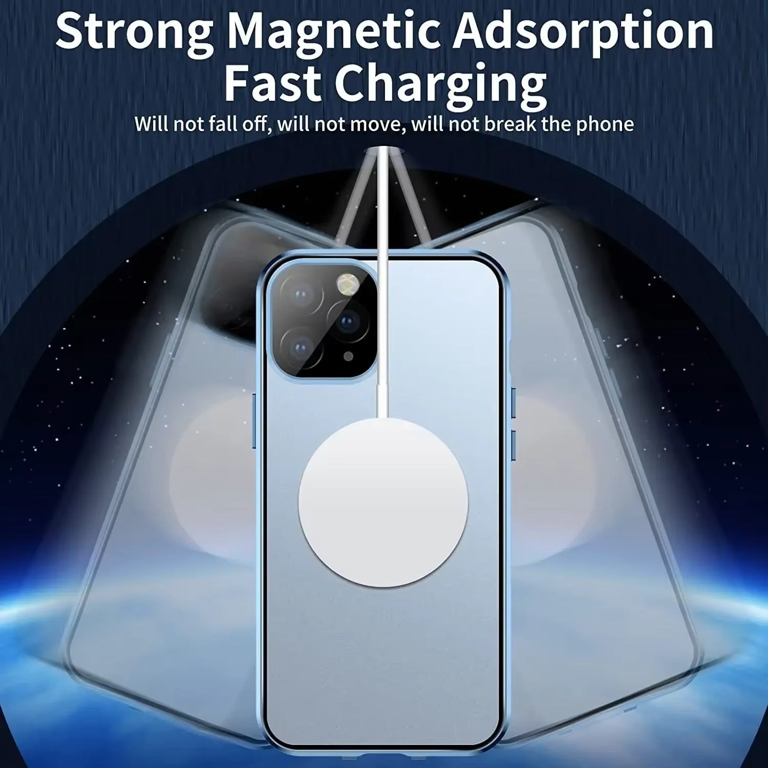 Robust Apple iPhone Case, Ultra Thin Shockproof Magnetic Full All Around Protection Cover with 360 Glass Aluminium Shield