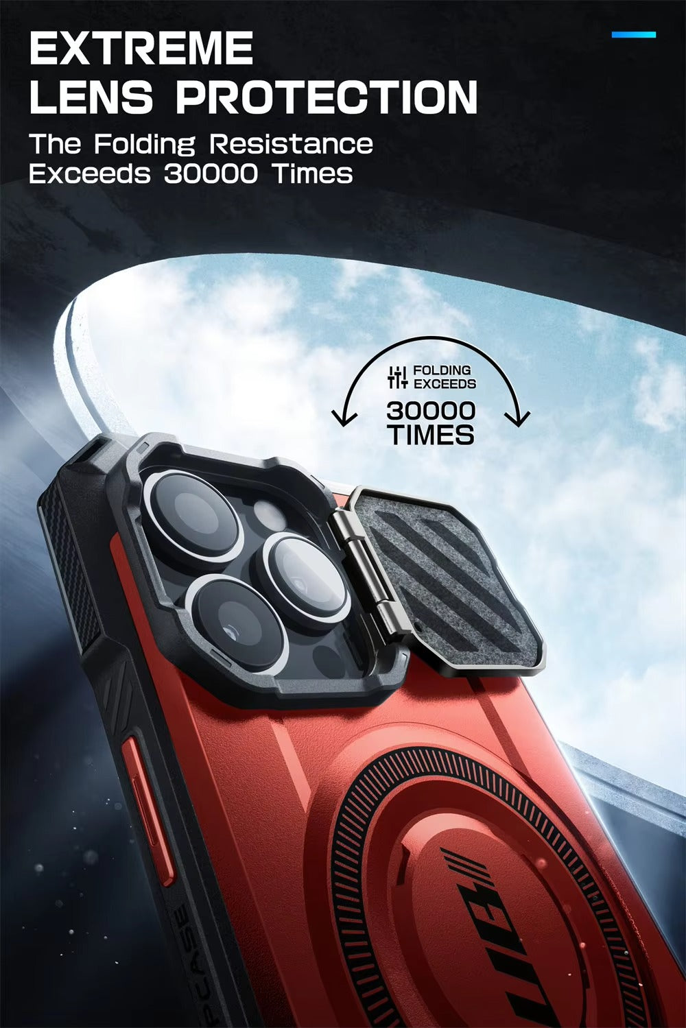 Robust Apple iPhone Case, MagSafe Compatible, Ultra Thin Magnetic Shockproof Cover with Camera Lens Shield, Kickstand Frame