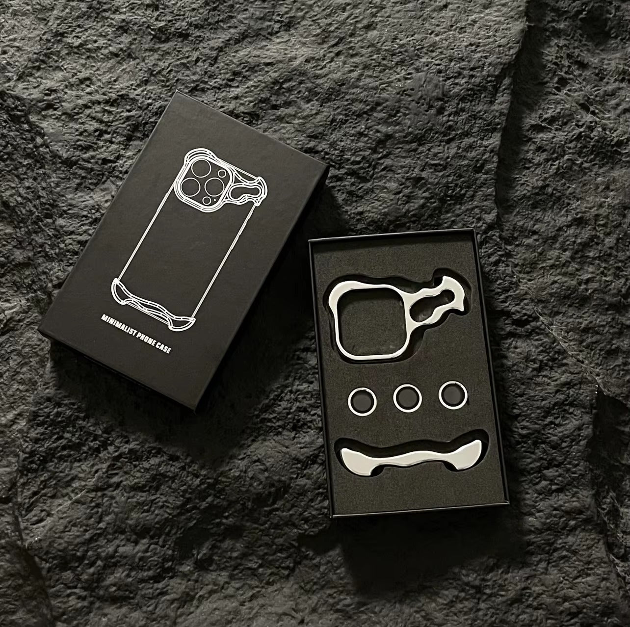 Luxury Metal Bumper Apple iPhone Case, MagSafe Compatible, Ultra Thin Magnetic Irregular Aluminum Frame and Lens Film Guard