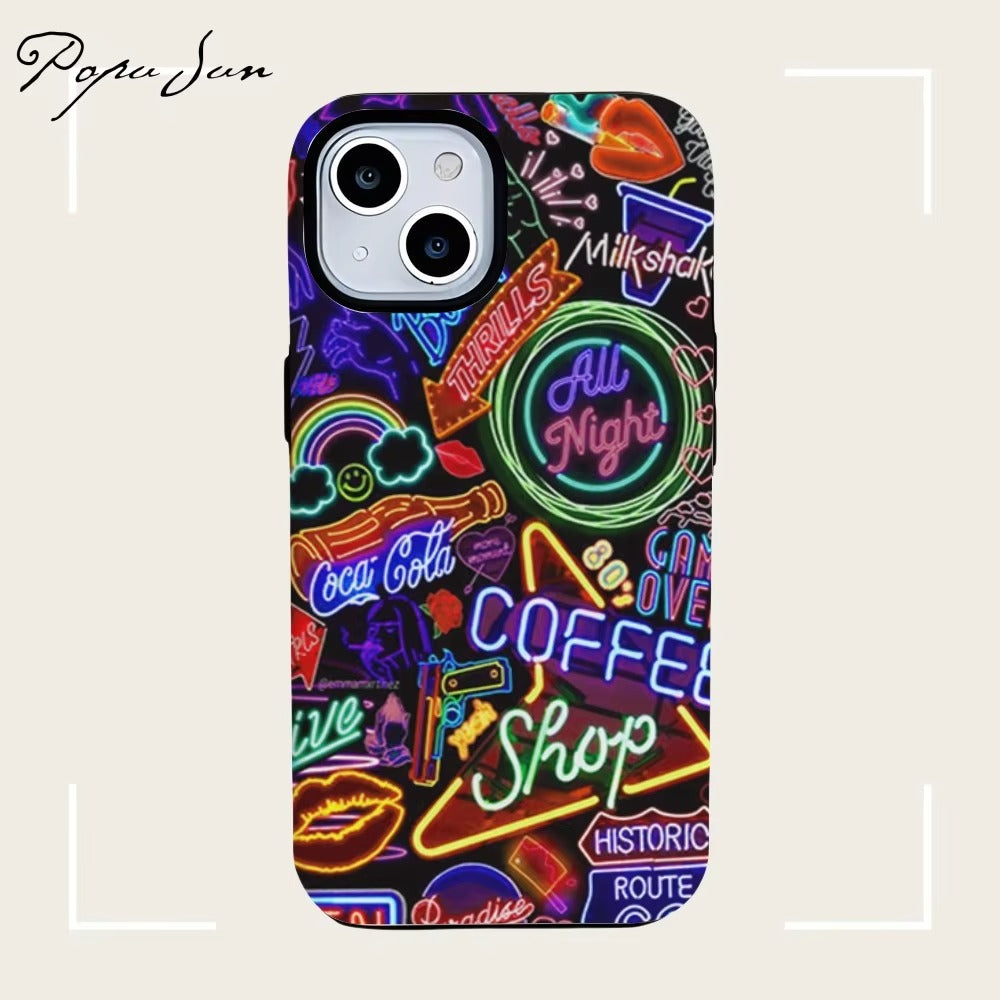 Luxury Apple iPhone Case, MagSafe Compatible, Camera Lens and Screen Protection, Ultra Thin, Shockproof, Magnetic, Full All Around Protection, 2-in-1 Hard Back Cover