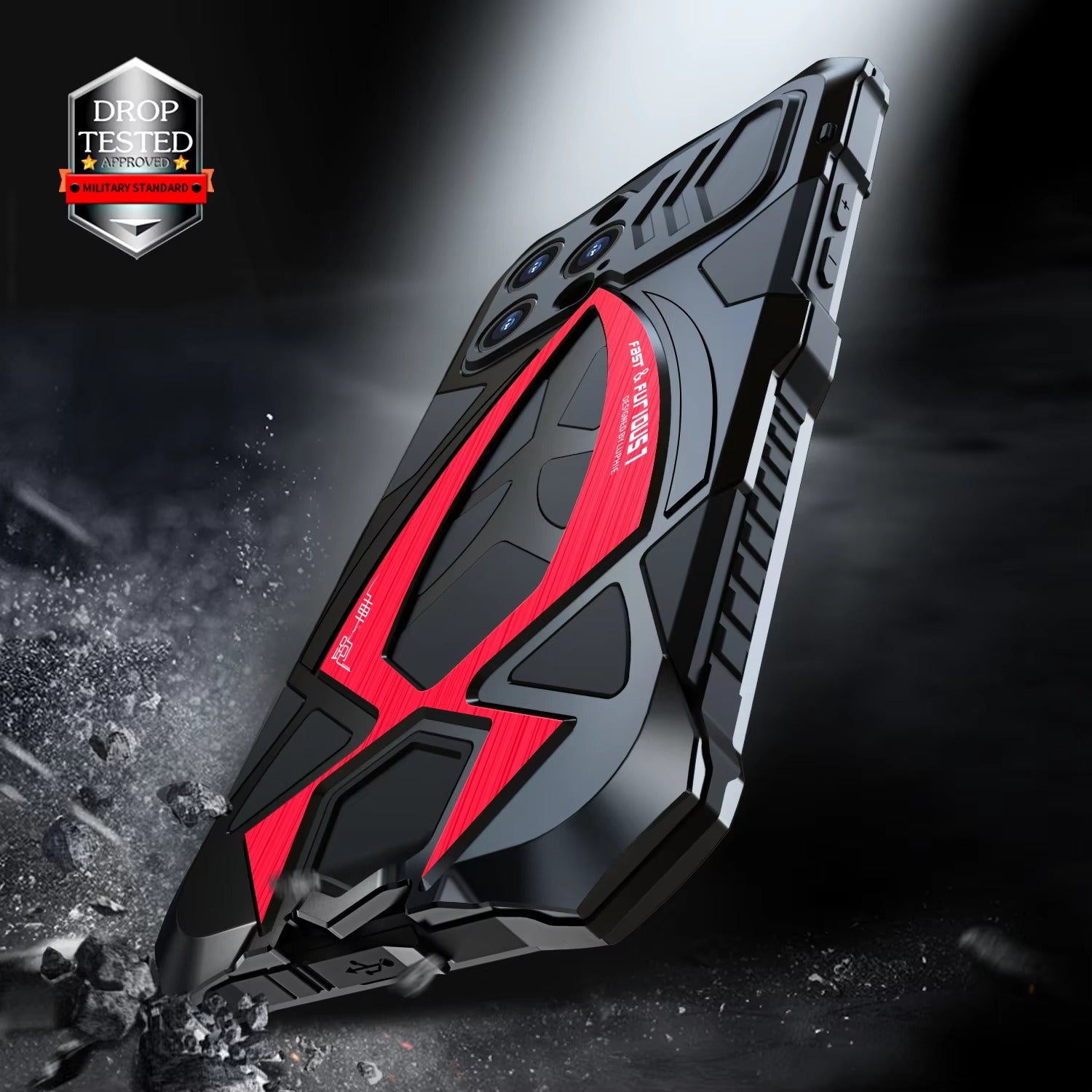 Robust Apple iPhone Case, MagSafe Compatible, Camera Lens & Screen Protection, Ultra Thin, Shockproof, Magnetic Full All Around Cover – 360° Full-Dome Armor Metal Case with Aluminum Bumper & Hybrid Rugged Protection