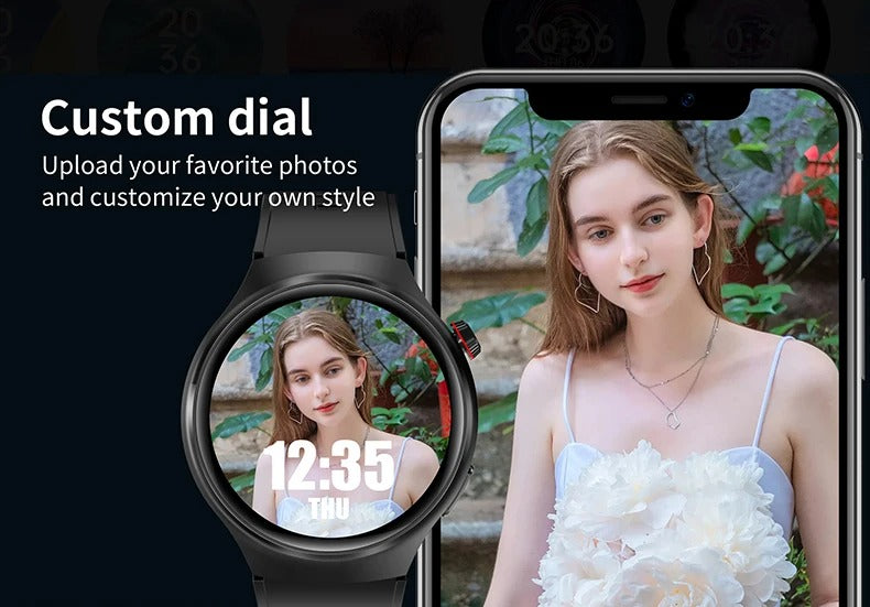 Premium AMOLED GPS Smart Watch – 1.46" HD Display, Bluetooth Calling, Fitness Tracker, IP68 Waterproof, Heart Rate & Sleep Monitor, NFC, Wireless Charging