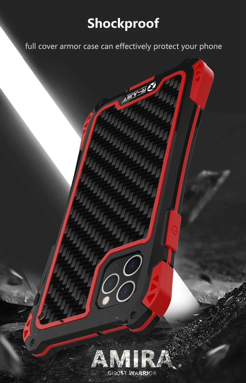 Robust Apple iPhone Case, MagSafe Compatible, Camera Lens & Screen Protection, Ultra Thin, Shockproof, Magnetic Full All Around Cover – Hard Metal Armor Case with Aluminum Alloy & TPU Silicone Shockproof Design