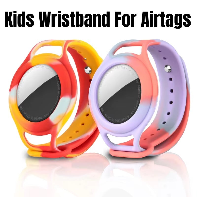 Premium Kids AirTag Wristband – Soft Silicone Anti-Lost Tracker Strap, Comfortable Durable Protective Bracelet for Children, Baby-Safe Material