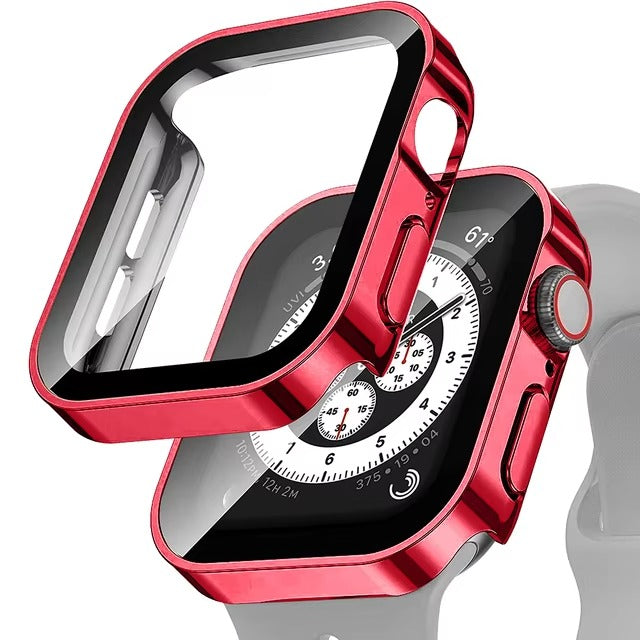 High Quality Tempered Glass Case for Apple Watch – Full Coverage Display Protector Film for 40mm to 45mm Smartwatches