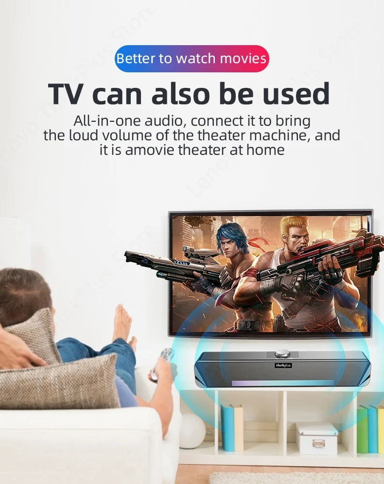 Luxury Bluetooth Speaker with RGB Lights for iPhone & Mac – Dual Stereo Subwoofer with Surround Sound, Loud Wireless Audio 