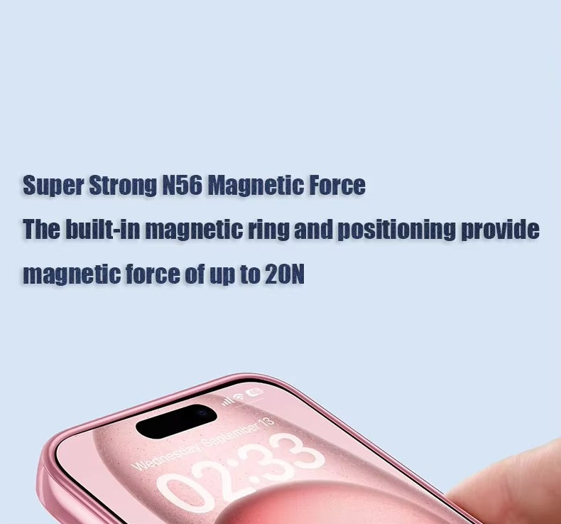 Luxury Apple iPhone Case, MagSafe Compatible, Camera Lens & Screen Protection, Ultra Thin, Shockproof, Magnetic Full All Around Cover – Plating Transparent Silicone TPU Case with Magnetic Back & Lens Film Protection