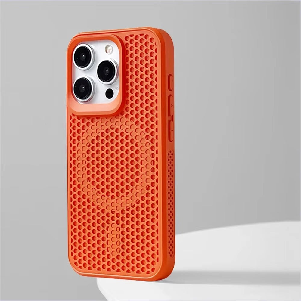 Luxury Apple iPhone Case, MagSafe Compatible, Camera Lens & Screen Protection, Ultra Thin, Shockproof, Magnetic Full All Around Cover – Matte Hard PC Case with Heat Dissipation Holes & Wireless Charging Support