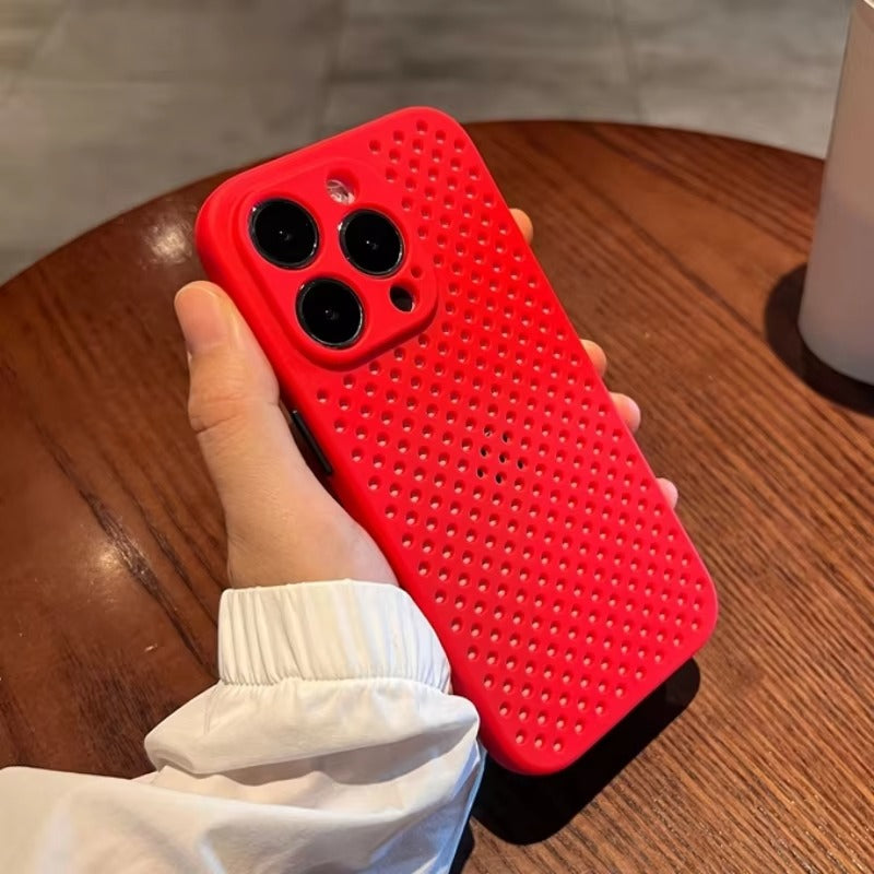 Luxury Apple iPhone Case, MagSafe Compatible, Camera Lens & Screen Protection, Ultra Thin, Shockproof, Magnetic Full All Around Cover – Hollow Soft Case with Heat Dissipation Design & Plain Color Ultra Thin Finish