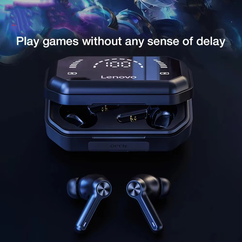 Premium TWS Bluetooth 5.0 Earbuds for iPhone Headset with LED Display, 1200mAh Charging Case Noise Reduction, and Gaming Mode